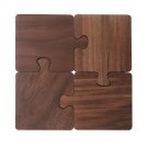 Anygleam Natural Wood 4pcs Wooden Coaster Cup Kitchen Tools Accessories