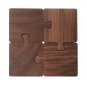 Anygleam Natural Wood 4pcs Wooden Coaster Cup Kitchen Tools Accessories