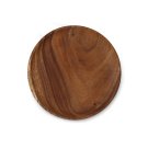 Anygleam Light Brown 4pcs Wooden Plate Serving Tray Food Kitchen Tableware