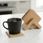 Anygleam Natural 6pcs Wooden Coasters Cup Kitchen Tools Accessories