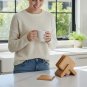 Anygleam Natural 6pcs Wooden Coasters Cup Kitchen Tools Accessories
