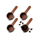 Anygleam Brown 4pcs Wooden Measuring Spoon Coffee Scoop Kitchen Tableware Anygleam Brown 4pcs Wooden Measuring Spoon Coffee Scoop Kitchen Tableware