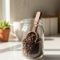 Anygleam Brown 4pcs Wooden Measuring Spoon Coffee Scoop Kitchen Tableware
