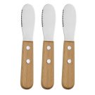 Anygleam Natural Brown 3pcs Wooden Butter Knife Kitchen Food Kitchen Tableware Anygleam Natural Brown 3pcs Wooden Butter Knife Kitchen Food Kitchen Tableware