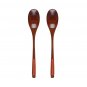 Anygleam Brown 2Pcs Wooden Spoons Set Kitchen Tableware