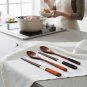 Anygleam Mixed Color 4pcs Wooden Chopsticks and Long Ladle Set Reusable Kitchen Tableware