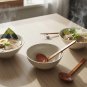 Anygleam Brown 2pcs Wooden Ladle Mix Style Food Kitchen Tableware