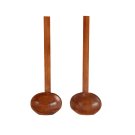 Anygleam Brown 2pcs Wooden Ladle Food Kitchen Tableware Anygleam Brown 2pcs Wooden Ladle Food Kitchen Tableware