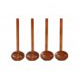 Anygleam Mixed Brown 4pcs Wooden Strainer Soup Spoon Kitchen Tableware