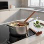 Anygleam Mixed Brown 4pcs Wooden Strainer Soup Spoon Kitchen Tableware