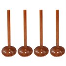 Anygleam Brown 4pcs Wooden Strainer Soup Spoon Kitchen Tableware Anygleam Brown 4pcs Wooden Strainer Soup Spoon Kitchen Tableware
