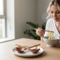 Anygleam Brown 4pcs Wooden Soup Spoon Kitchen Tableware