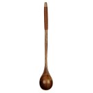 Anygleam Dark Brown 6pcs Wooden Tea Long Spoon Kitchen Tableware Anygleam Dark Brown 6pcs Wooden Tea Long Spoon Kitchen Tableware