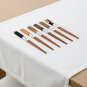 Anygleam Brown 6pairs Wooden Chopsticks Reusable Kitchen Tableware