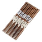Anygleam Natural Wood Color 5pairs Wooden Sushi Chopsticks Reusable Kitchen Tableware Anygleam Natural Wood Color 5pairs Wooden Sushi Chopsticks Reusable Kitchen Tableware