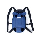 Anypet Small Denim Blue Pet Carrier Backpack with Front Pocket for Travel