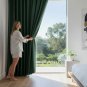 Anydrape 250cm Dark Green Blackout Curtains for Living Room & Bedroom