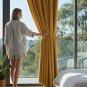 Anydrape 250cm Mustard Velvet Blackout Curtains for Living Room & Bedroom