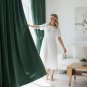 Anydrape 100cm Dark Green Blackout Curtains for Living Room & Bedroom