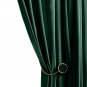 Anydrape 100cm Dark Green Blackout Curtains for Living Room & Bedroom