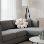 Anypillow White Daisy Throw Pillow with Plush Cushion