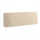 Anycozy Beige Zigzag Quilted Velvet Headboard Cover, 170x70cm
