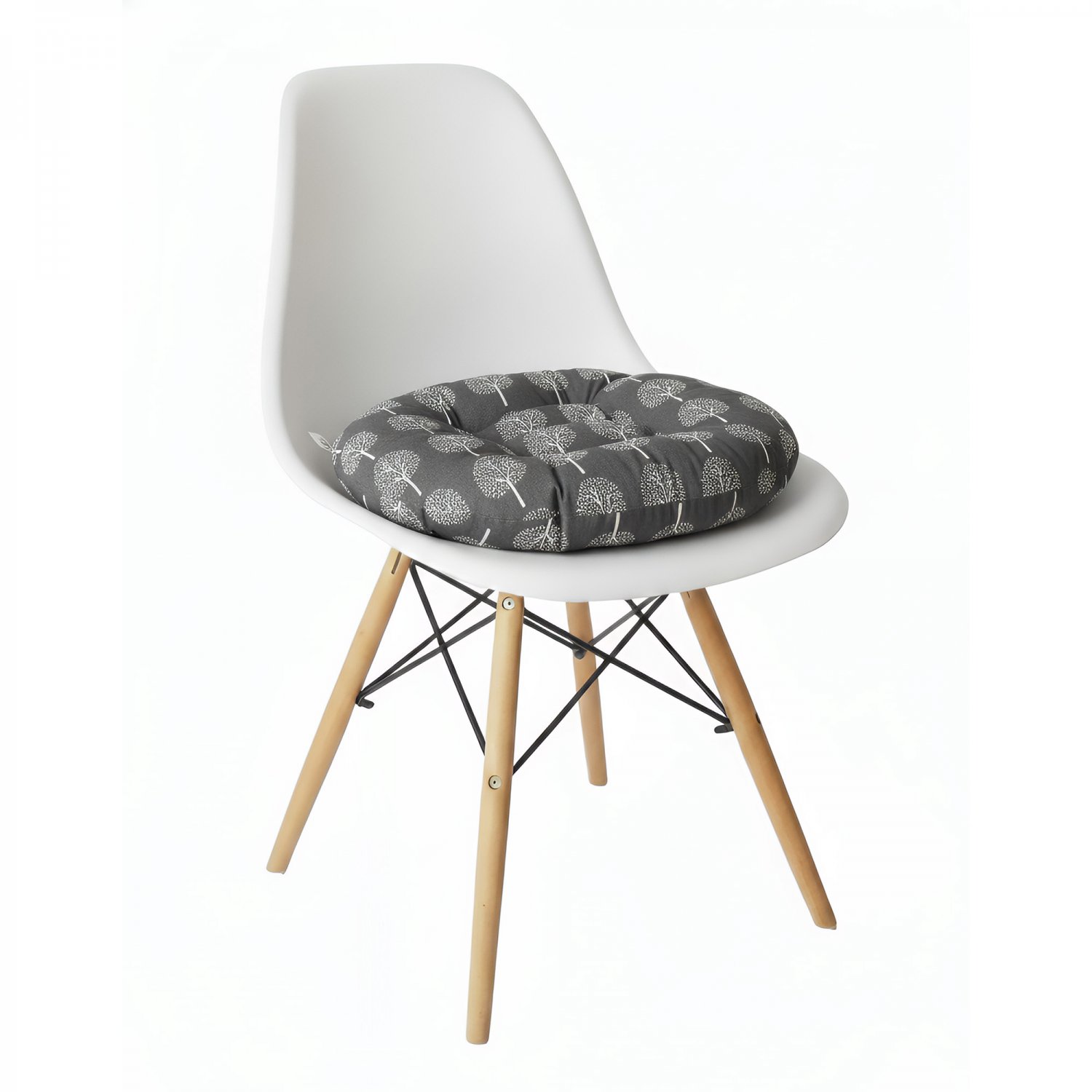 Anypillow Dark Gray Seat Cushion with Tee Print