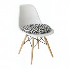 Anypillow Black and White Round Geometric Seat Cushion Anypillow Black and White Round Geometric Seat Cushion