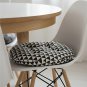 Anypillow Black and White Round Geometric Seat Cushion