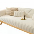 Anyseat Beige Rabbit Plush Quilted Sofa Cover, Super Soft Anti-Slip L-Shaped Anyseat Beige Rabbit Plush Quilted Sofa Cover, Super Soft Anti-Slip L-Shaped