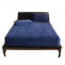 Anycozy Navy Blue Queen Mattress Cover, Quilted Crystal Velvet Soft & Warm Anycozy Navy Blue Queen Mattress Cover, Quilted Crystal Velvet Soft & Warm