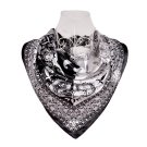 Anyyou Women’s Black & White Printed Square Silk Scarf for Spring, Summer & Fall Anyyou Women’s Black & White Printed Square Silk Scarf for Spring, Summer & Fall