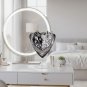 Anyyou Women&acirc;��s Black & White Printed Square Silk Scarf for Spring, Summer & Fall