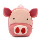 ANYKIDZ 3D Pink Pig Kids Backpack, Cute Cartoon Plush Bag for Boys & Girls