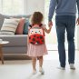 ANYKIDZ 3D Red Ladybug Kids Backpack, Cute Cartoon Plush Bag for Boys & Girls