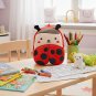 ANYKIDZ 3D Red Ladybug Kids Backpack, Cute Cartoon Plush Bag for Boys & Girls