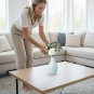 ANYDECO Flower Vase Light Green Small Wave Lines Pattern Nordic Pot Home Decor