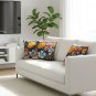 Anypillow Pillowcase Dark Blue Floral Embroidered Decorative Cushion Cover