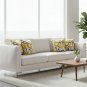 Anypillow Pillowcase White With Yellow Boho Floral Embroidered Decorative Cushion Cover