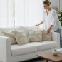 Anypillow Pillowcase Beige Tufted Embroidered Decorative Cushion Cover