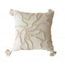 Anypillow Pillowcase Beige Abstract Lines Embroidered Decorative Cushion Cover