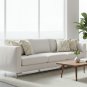 Anypillow Pillowcase Beige Abstract Lines Embroidered Decorative Cushion Cover