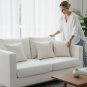 Anypillow Pillowcase White Diamond Lattice Embroidered Decorative Cushion Cover