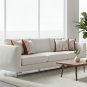 Anypillow Pillowcase White With Orange Abstract Line Print Decorative Cushion Cover