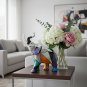 ANYDECO Medium Abstract Elephant Figurine, Geometric Graffiti Nordic Resin Decor