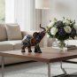 ANYDECO Figurine Medium Balanced Neon Streak Graffiti Elephant Sculpture Nordic Resin Statue Decor