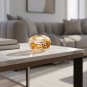ANYDECO Candle Holder Champagne K9 Crystal Glass Tealight Geometric Tabletop Home Decor