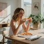 Anygleam 35.5x30.5cm Pizza Cutter & Shovel with Foldable Wooden Handle, Kitchen Tool