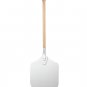 Anygleam 30x35cm Pizza Spatula With Wooden Handle Bakeware Kitchen Tools No Oxidation