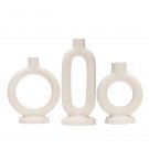 ANYDECO Candle Holder White Nordic Ceramic Candlestick Stand Home Decor